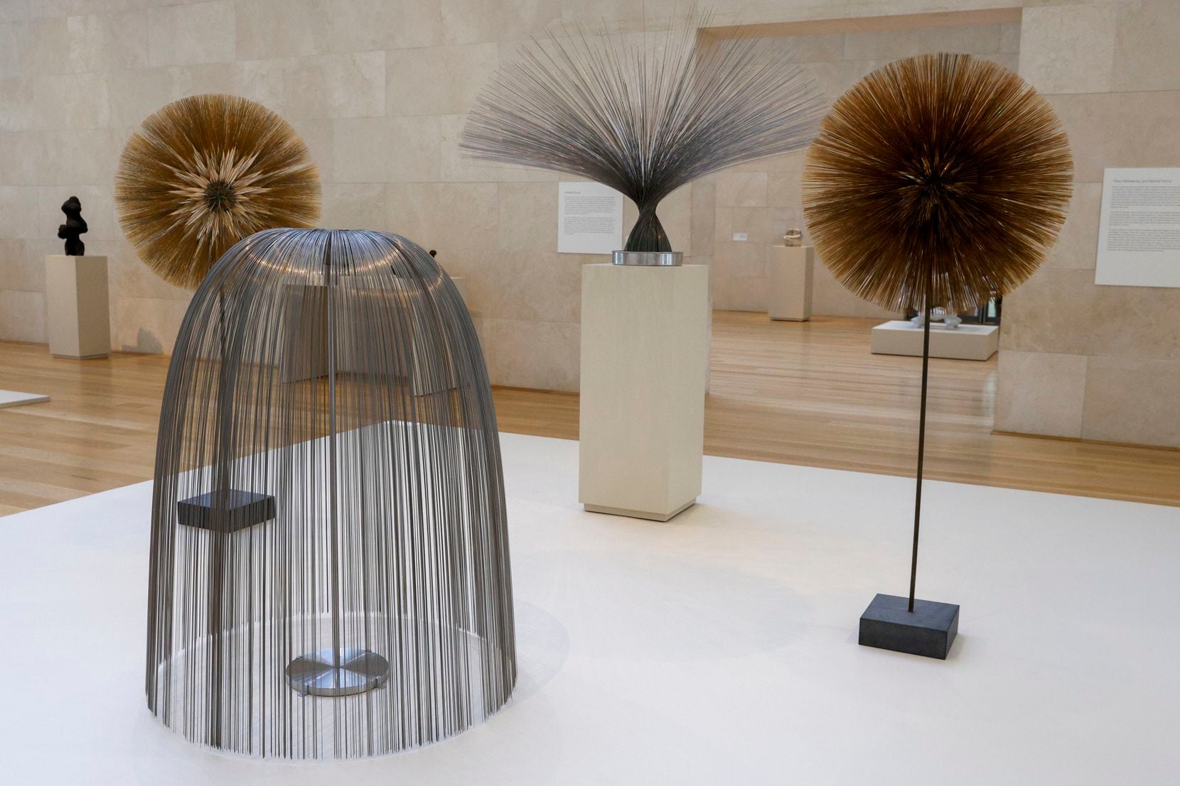 Wire sculptures by Harry Bertoia pictured at the Nasher Sculpture Center on Tuesday, Feb. 1,...
