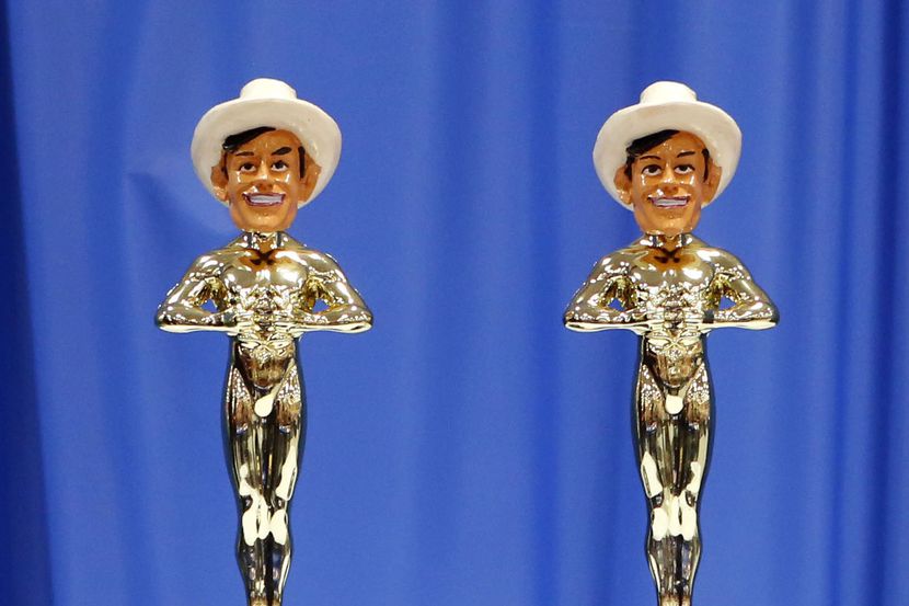 Two of the Big Tex Choice Awards trophies