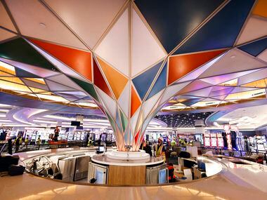 The Prizm Lounge is at the hub of the casino floor at Choctaw Casino and Resort's new...