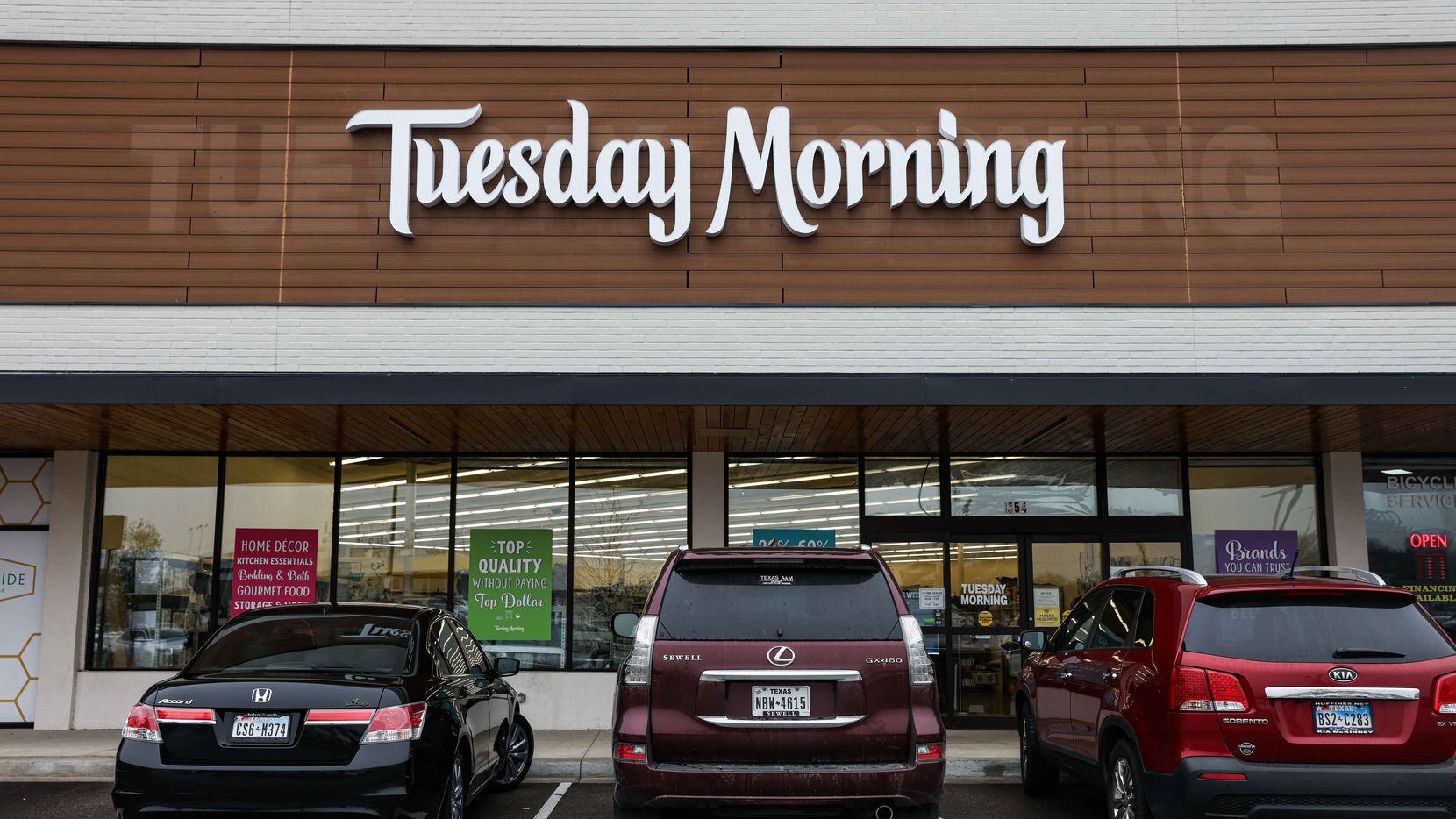 The Tuesday Morning store in Hillside Village in Dallas is shown in 2021. Dallas-based...