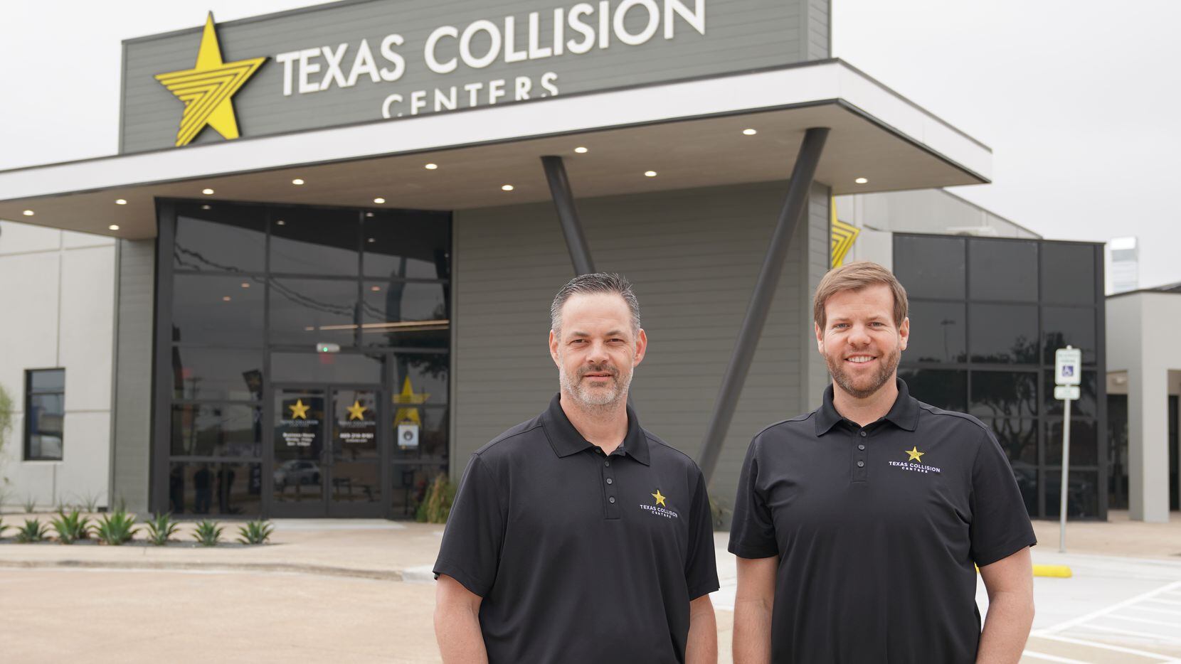 Texas Collision Centers co-CEOs Dan Michaelis (left) and Jared Lennox.