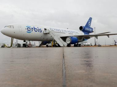 Orbis Flying Eye Hospital located in Fort Worth Alliance Airport on Thursday, Aug. 18, 2022....