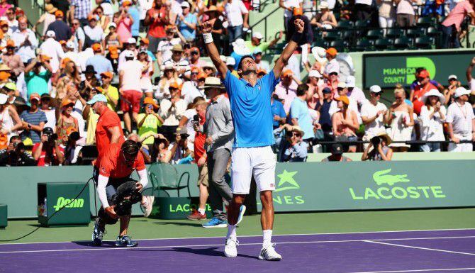 Novak Djokovic se impuso a Andy Murray en el Masters de Miami. Es la quinta vez que gana...