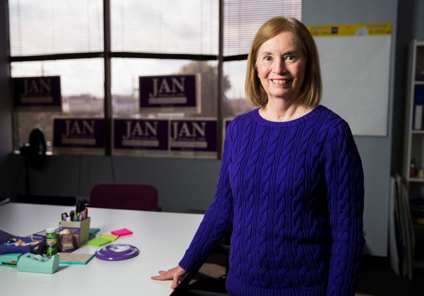 Jan McDowell, a Democratic candidate for the 24th Congressional District, poses for a...