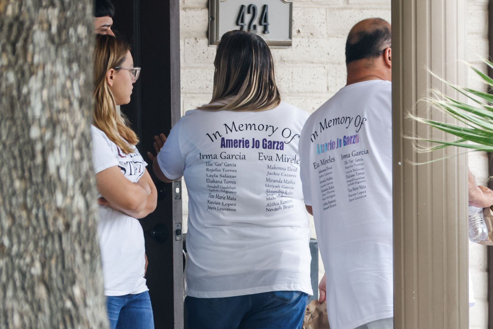 People attend the visitation for Amerie Jo Garza at Hillcrest Memorial Funeral Home in...