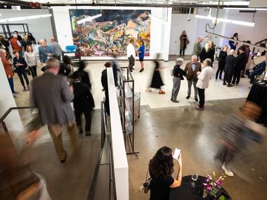 The opening night of the Dallas Art Fair in 2021.