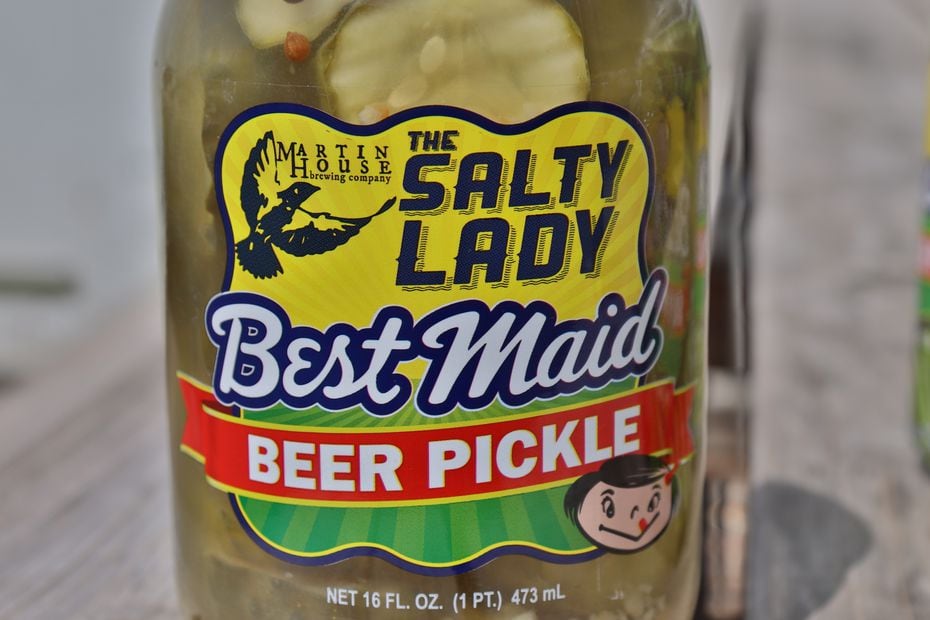 Best Maid's Salty Lady pickles aren't made using actual beer, but are flavored to mirror the...