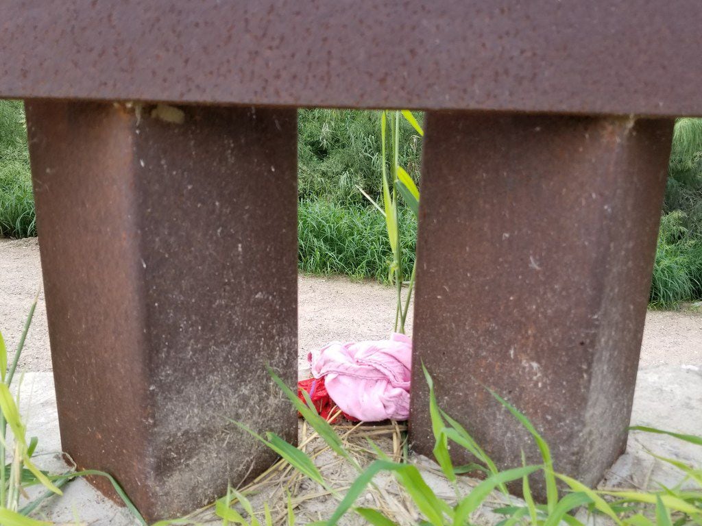 Girls underwear left behind at the border wall in Hidalgo, Texas, on Sunday Oct. 14, 2018, less than a mile from the Rio Grande.
