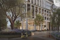 A tree island will help anchor the Knox Promenade project, developed by Stockdale Investment...