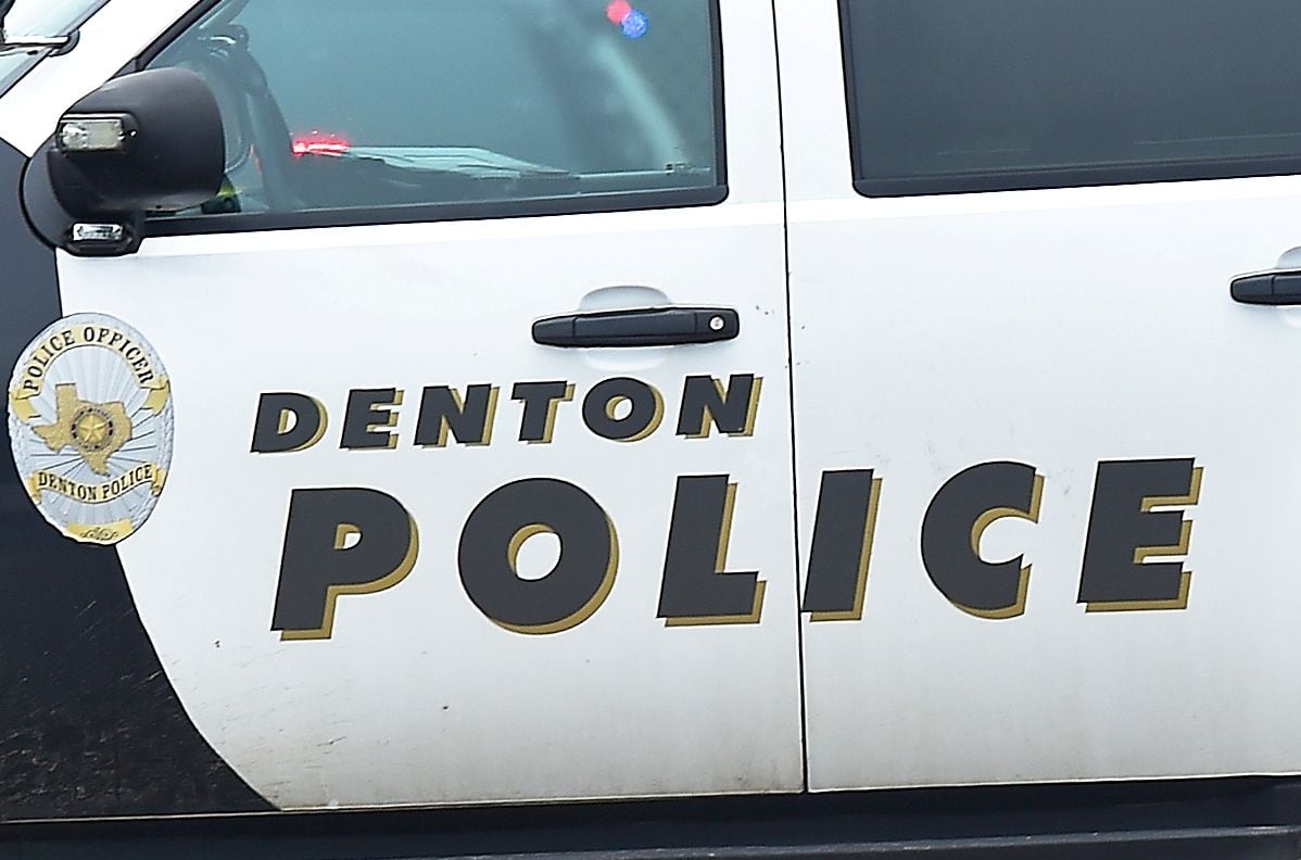 A Denton police vehicle is parked at a crime scene in this May 2015 file photo.