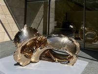 Lynda Benglis' "Yellow Tail," a 2020 Everdur bronze work, is featured in the artist's...