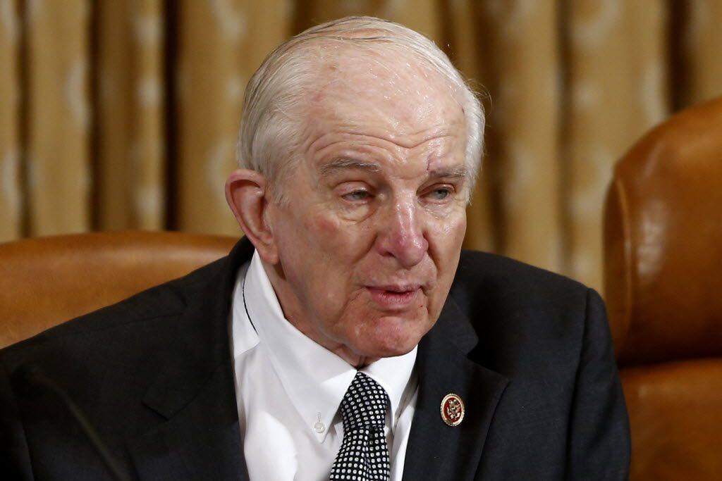 FILE - In this June 4, 2013 file photo, Rep. Sam Johnson, R-Texas speaks on Capitol Hill in...