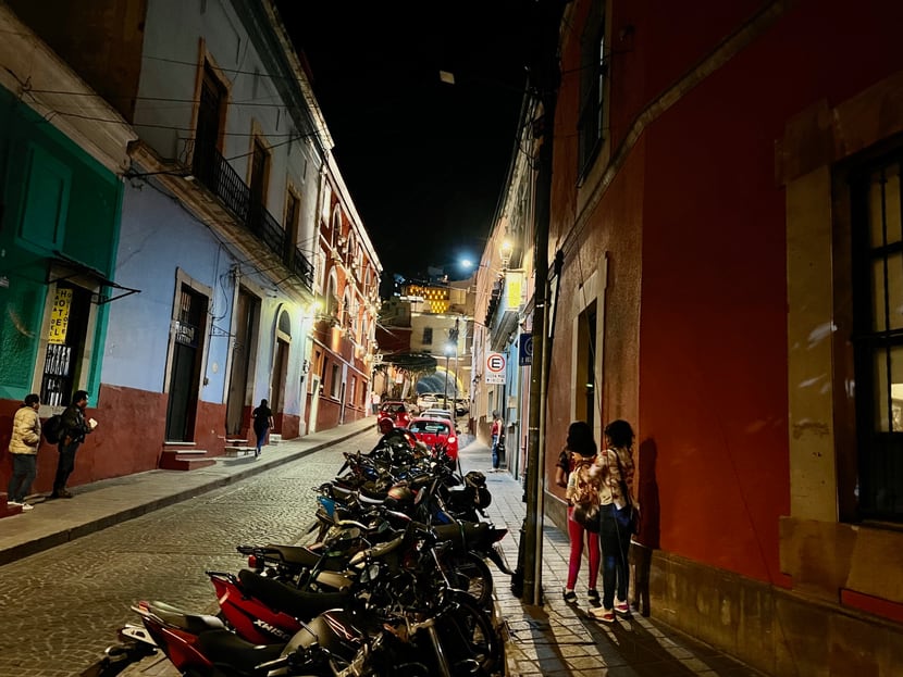 Downtown Guanajuato is marked by underground tunnels and narrow, winding streets that...