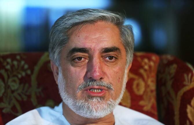 
Afghan presidential candidate and former Foreign Affairs Minister Abdullah Abdullah speaks...