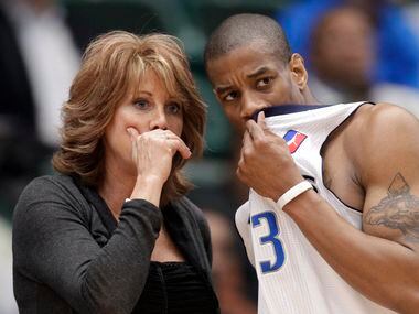 Nancy Lieberman (left), pictured in a file photo with Antonio Daniels of the Texas Legends,...