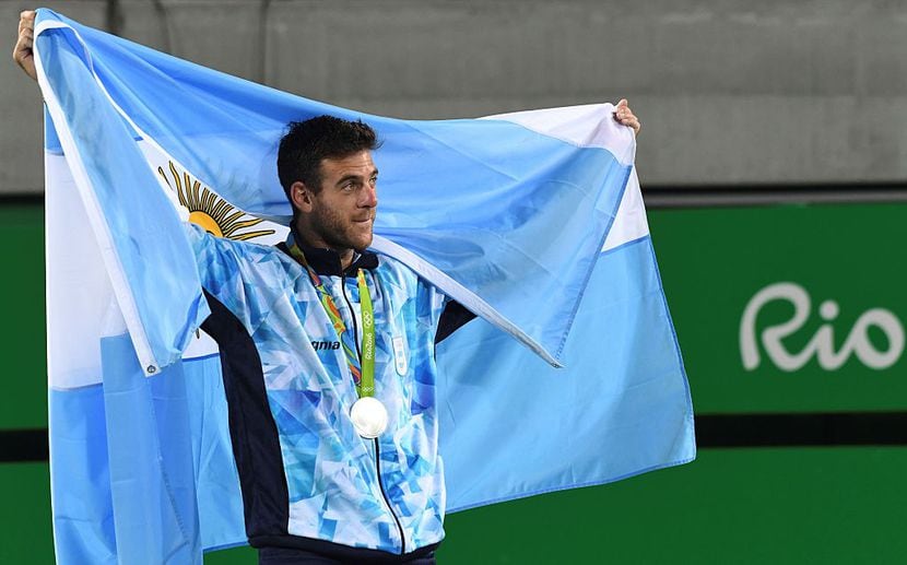 Del Potro ganó plata en tenis para Argentina. Foto GETTY IMAGES