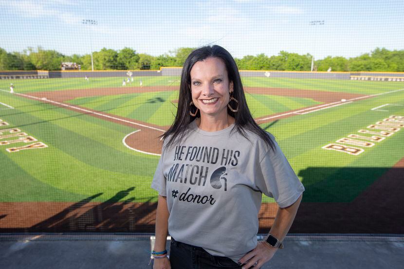 Lori Owen poses for a photo at the Royse City High School baseball field, Wednesday, May 5,...