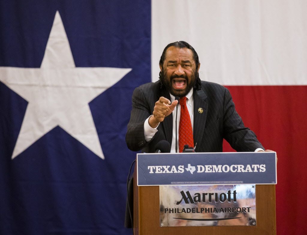 U.S. Representative Al Green speaks at the Texas delegation breakfast during day four of the...