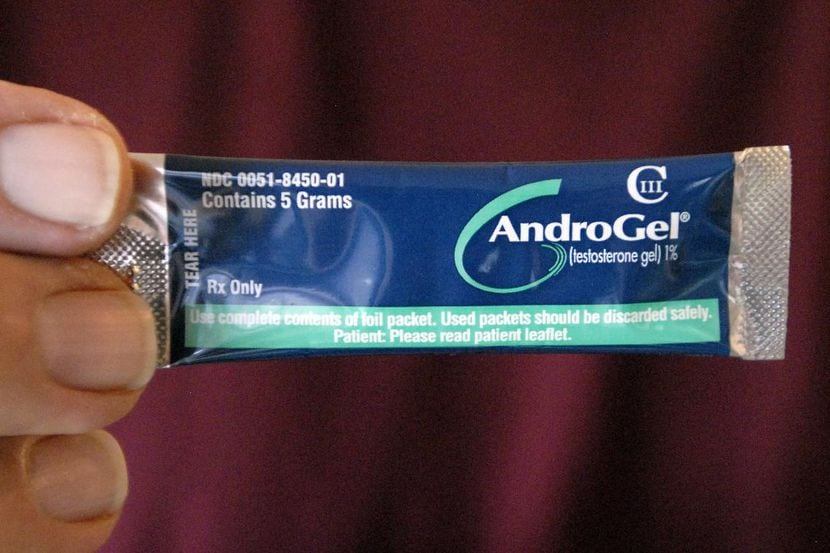 Esta foto del 2009 muestra un tubo de AndroGel, de testósterona, en Hygiene, Colorado....