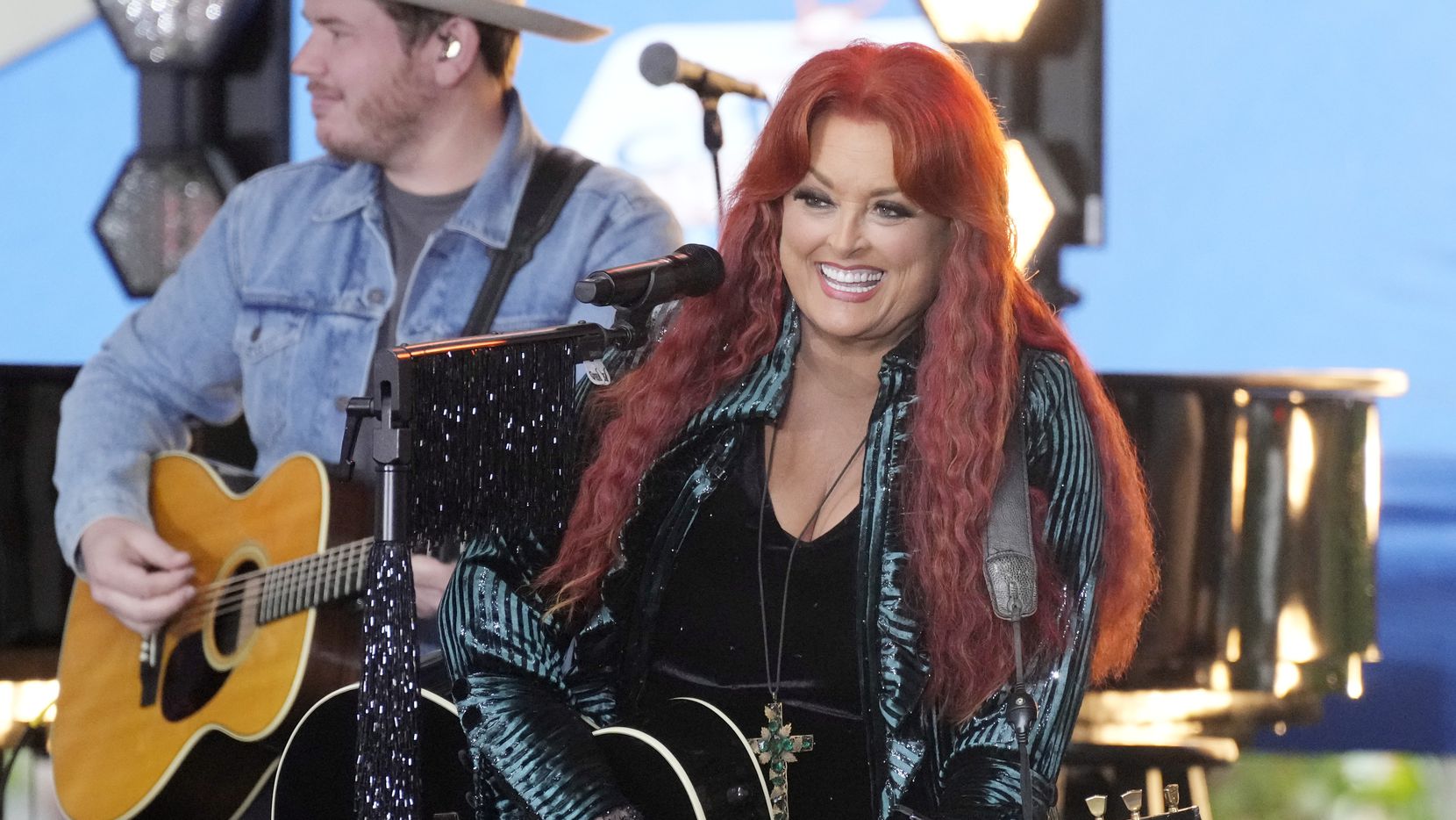 Wynonna Judd performs on NBC's "Today" at Rockefeller Plaza on Monday in New York.