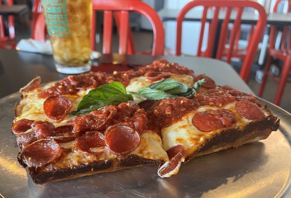 We can't tell you about Detroit-style pizza without showing you a photo. Mmm.