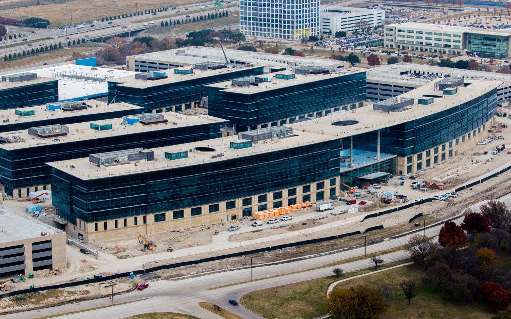 The new Toyota Headquarters under construction on Thursday, December 14, 2016 in Plano,...