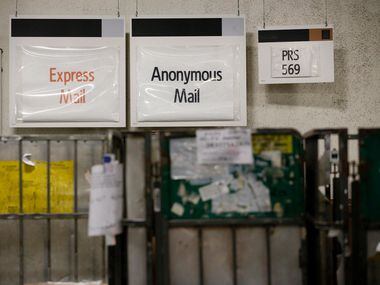 There is even a bin for anonymous mail at the U.S. Postal Service's North Texas Processing...