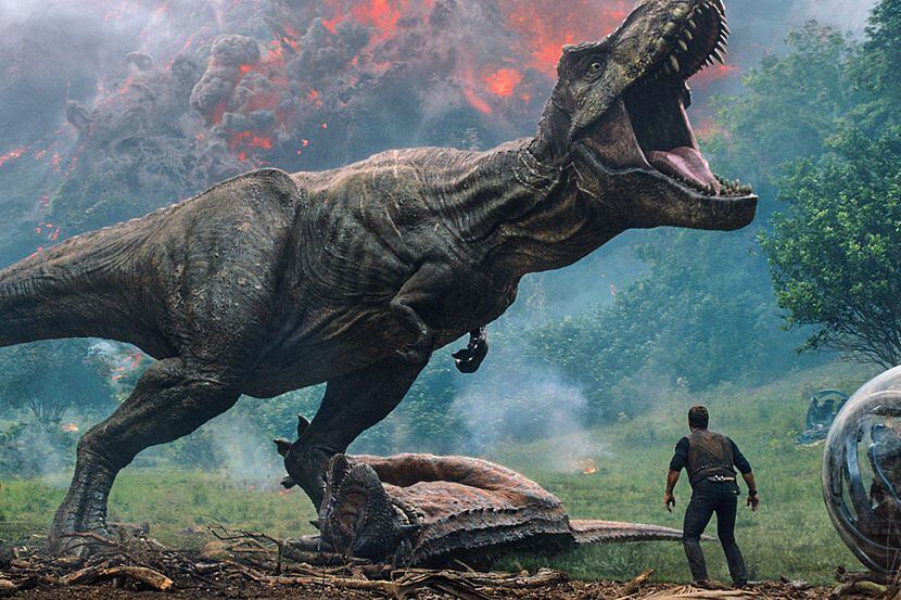Imagen de la nueva cinta “Jurassic World: Fallen Kingdom”, que debuta este fin de semana en...