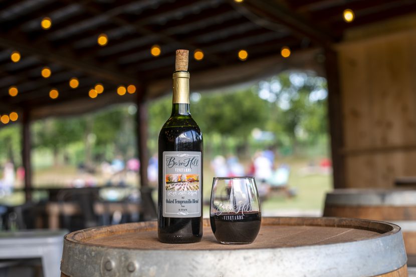 BarnHill Vineyards in Anna, Texas, features wine as well as live music.