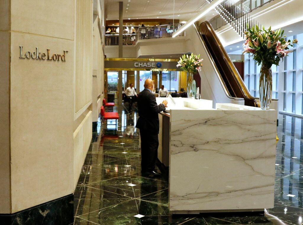 Locke Lord, LLP, located in the Chase Tower, 2200 Ross Ave in Dallas. Photo taken on...