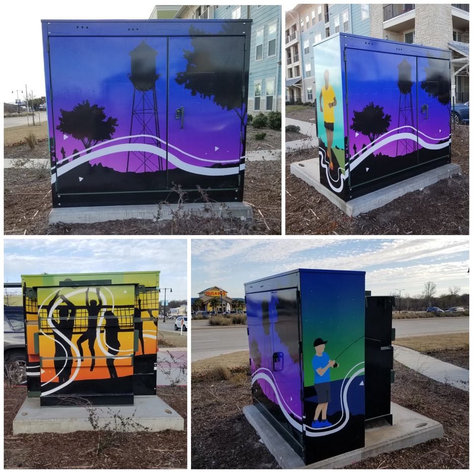The town of Little Elm partnered with the local Signarama to wrap public utility boxes in an attempt to color the town.