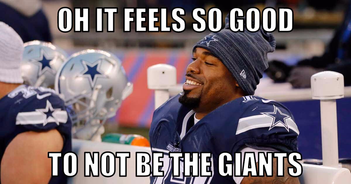 The Best Fan Made Memes From Cowboys Giants Yes It Was A Giants Home Game