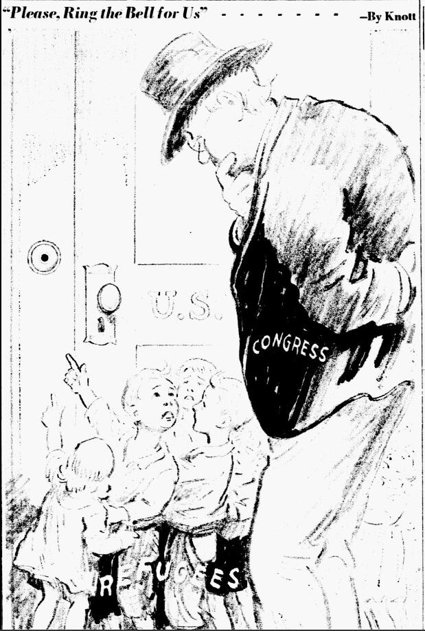 Cartoon featured in the July 7, 1939 edition of The Dallas Morning News.