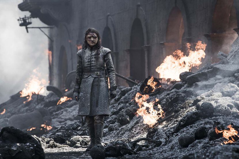 Arya (Maisie Williams) luego de la masacre de Drogon en King’s Landing. HBO
