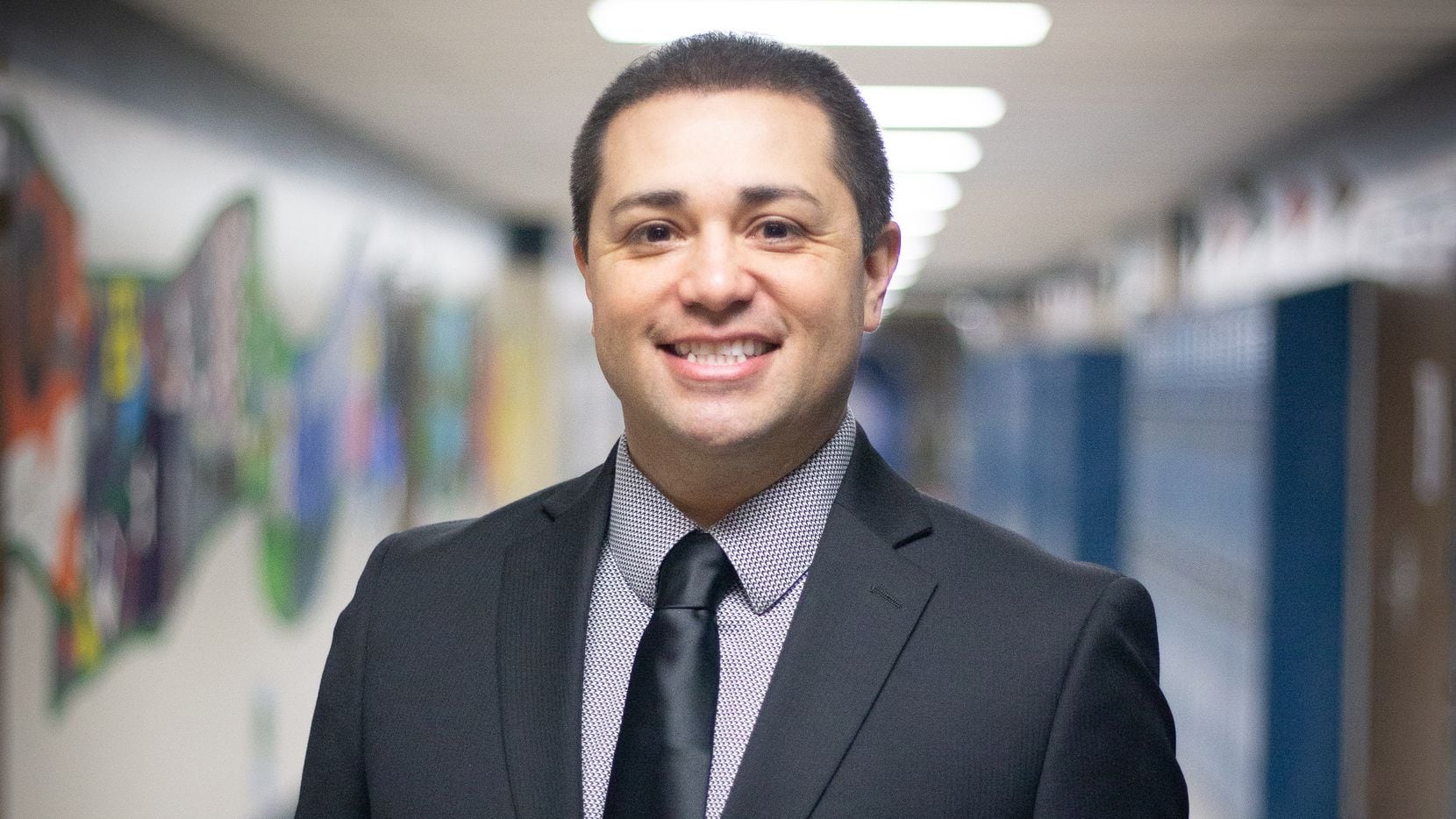 Colleyville Middle School Principal David Arencibia has led the school for seven years. He...