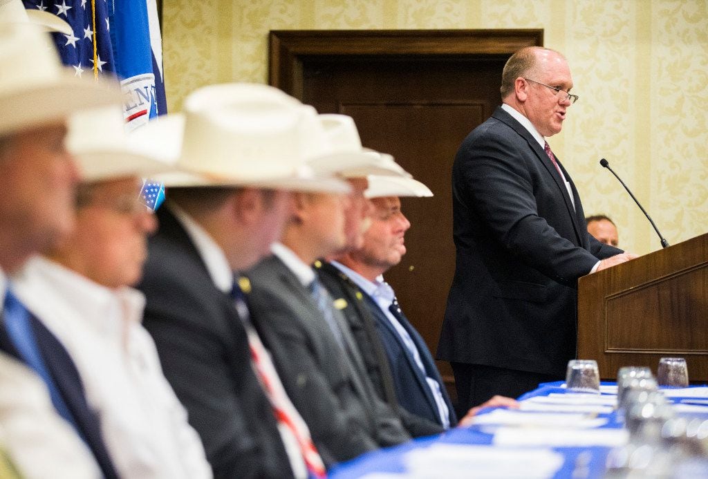 Thomas Homan, acting ICE director, appeared at this week's convention in Grapevine of the Sheriffs' Association of Texas.