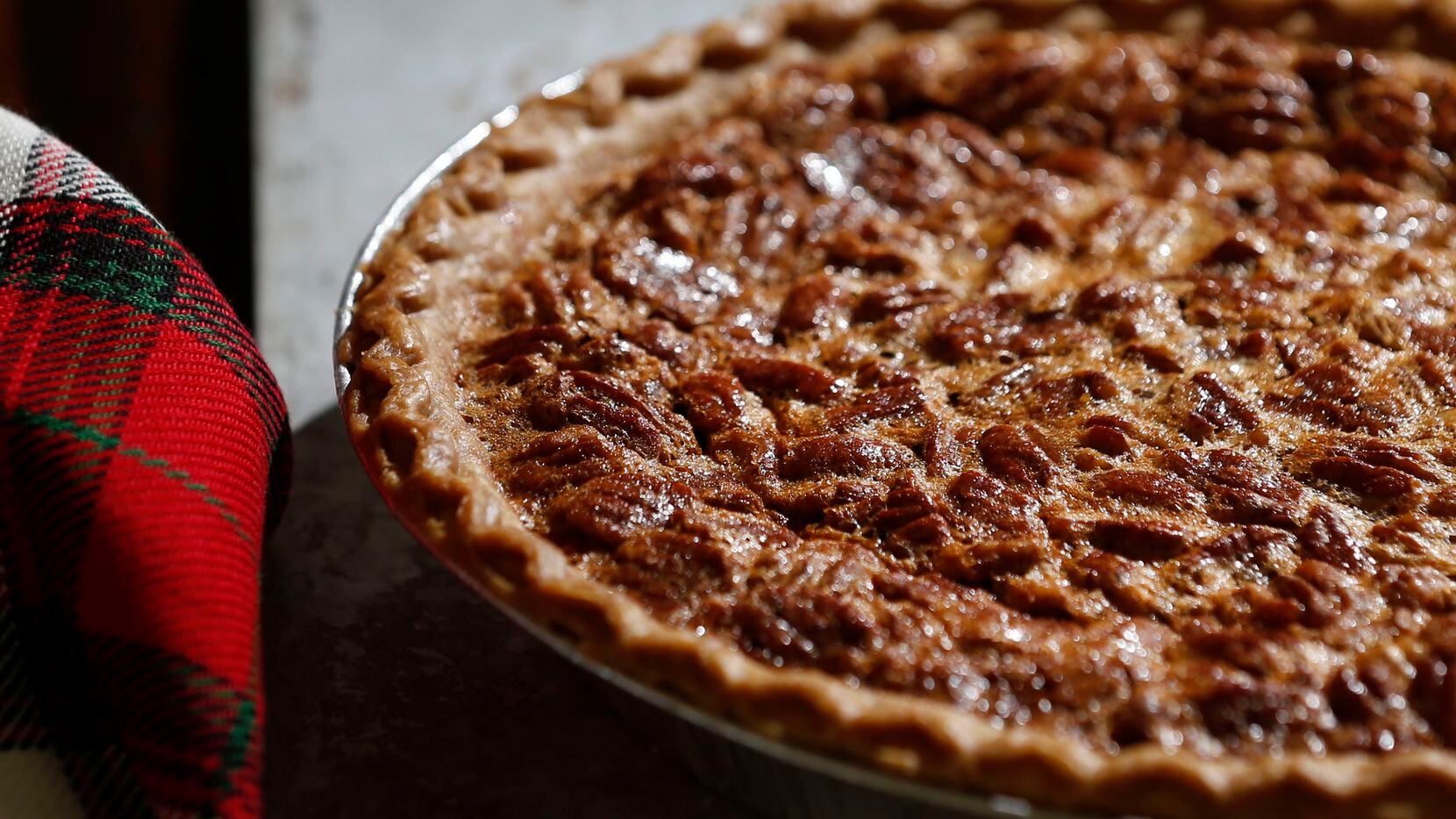 Pecan pie made with Texas pecans is a holiday tradition.