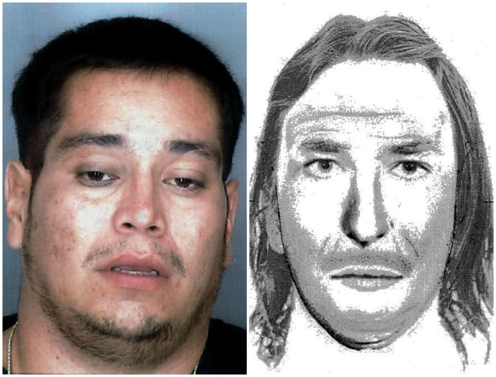 Charles Don Flores' mugshot bears little resemblance to a sketch based on an eyewitness's...
