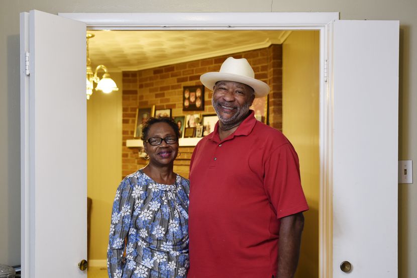 Randolph Dillard (right) has been caring for his wife, Willa, who has Alzheimer's disease,...