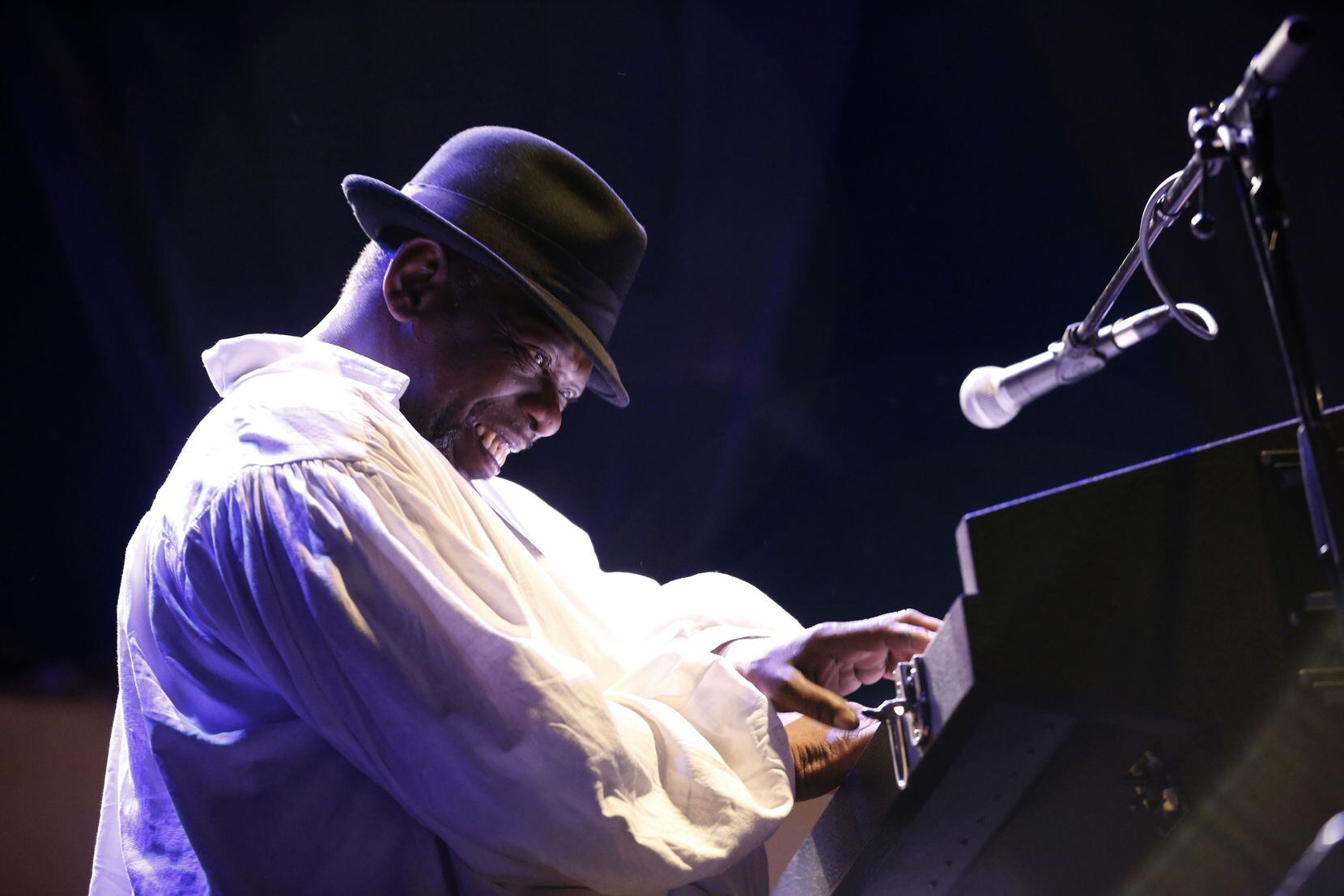 Lucky Peterson performs with his band on June 29, 2018 during the International jazz...