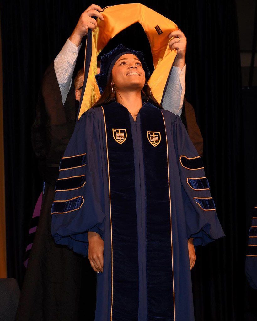 Cameasha Turner at her graduation ceremony from Notre Dame School of Law in May 2019.