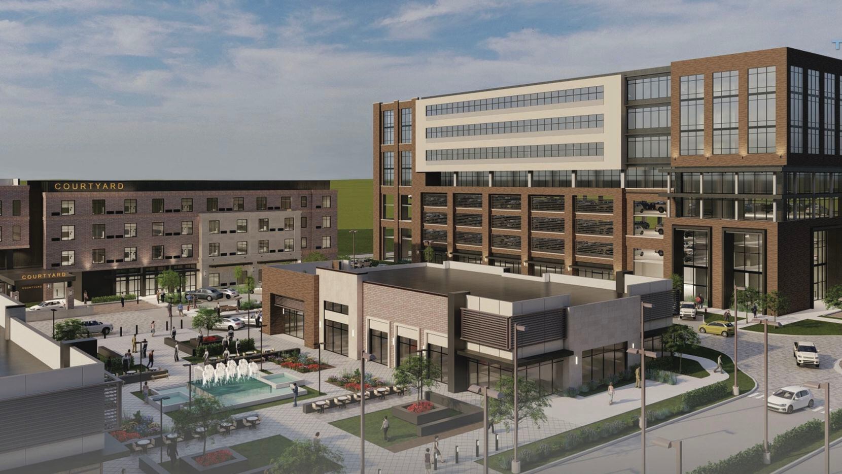 The $70 million Heritage Park Mansfield development will include a hotel, office and retail...