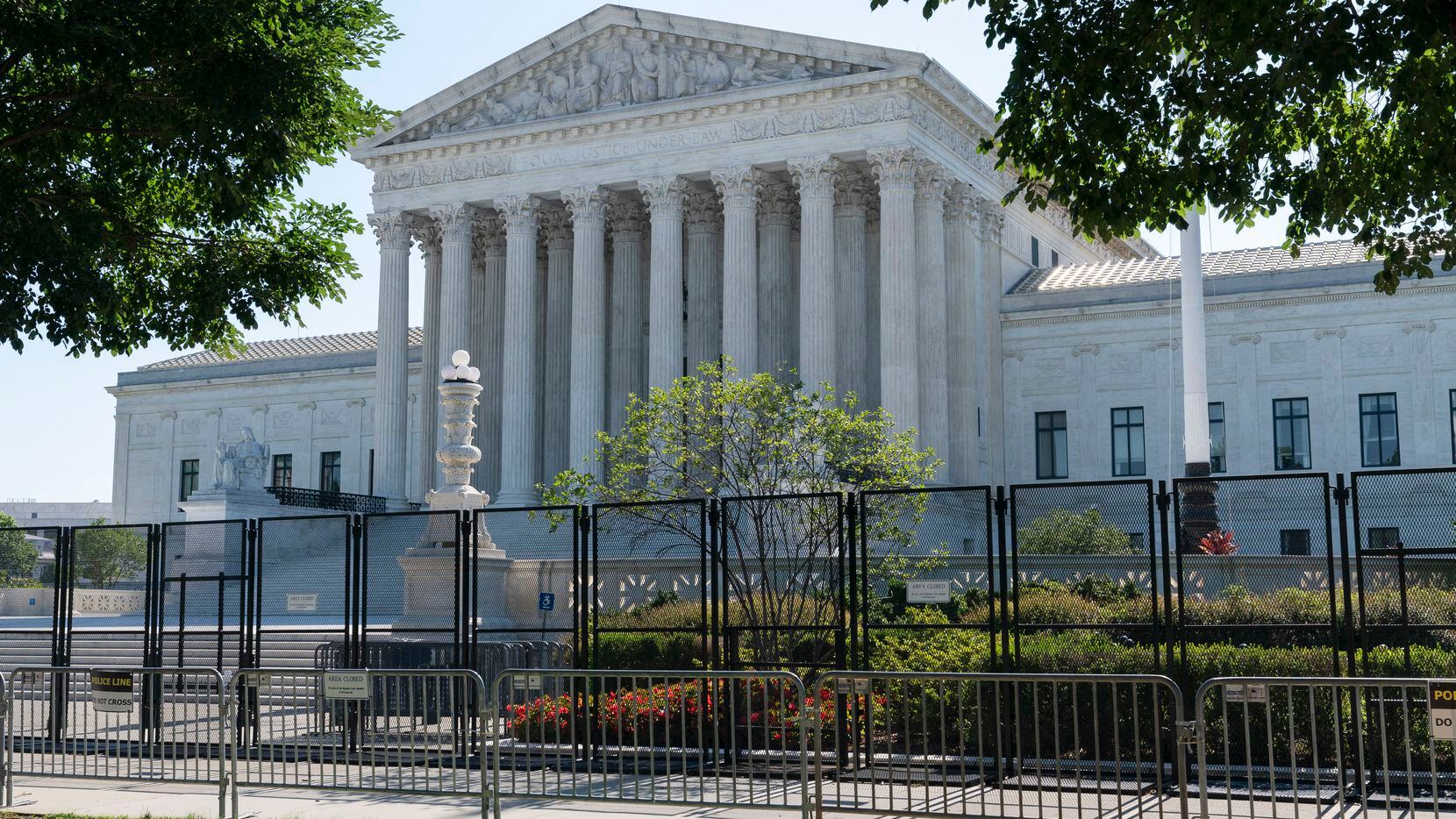 The Supreme Court is seen, Thursday, June 30, 2022, in Washington. The Supreme Court has...