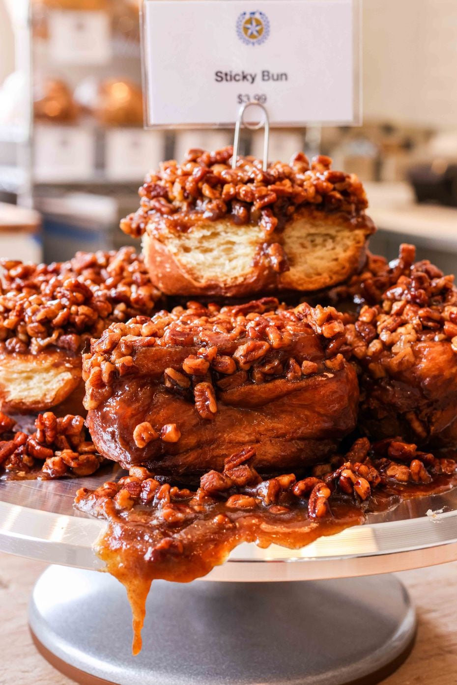 Sticky buns are one of several sweet treats at Empire Baking Company in East Dallas.