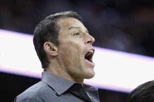  Motivational speaker Tony Robbins attended Game 6 of the 2016 NBA finals June 16 in Cleveland. (Ronald Martinez/Getty Images)
