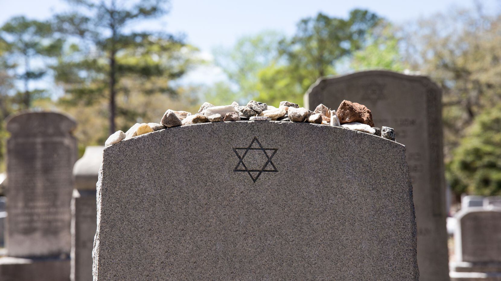 Headstone in a Jewish cemetery.