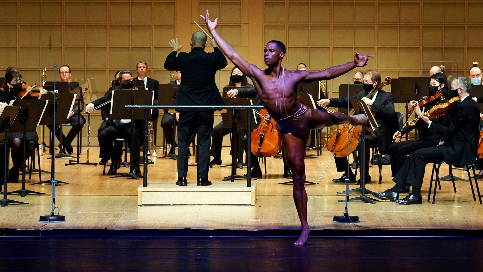 Dallas Black Dance Theatre performs with the Dallas Symphony Orchestra at the Meyerson...