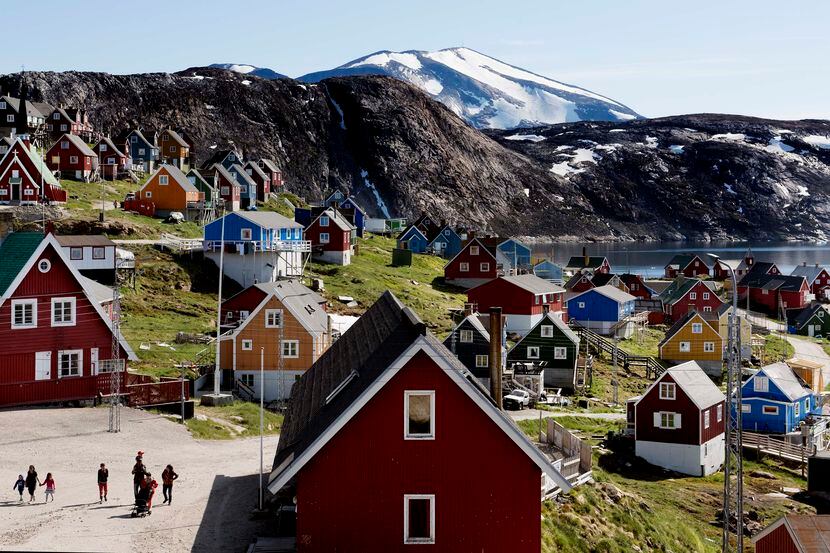 El pueblo de Upernavik en la parte oeste de Groenlandia.