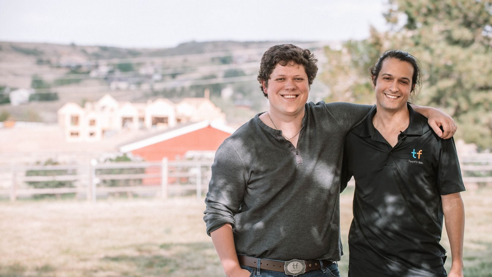 TestFit co-founders Clifton Harness (left) and Ryan Griege were college roommates at the...