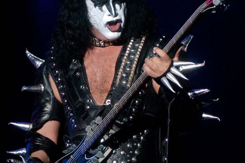 Gene Simmons of Kiss performs in Dallas in 2004.